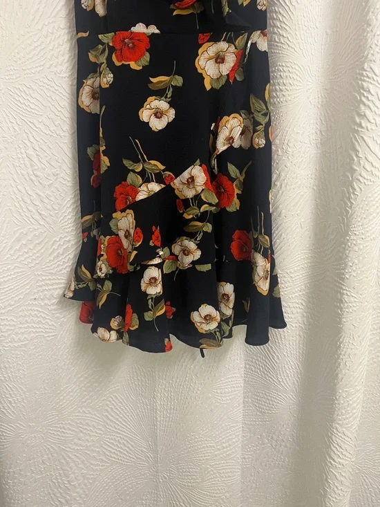 Pilgrim Navy Floral Ruffle Mini Dress - Picture 7 of 8